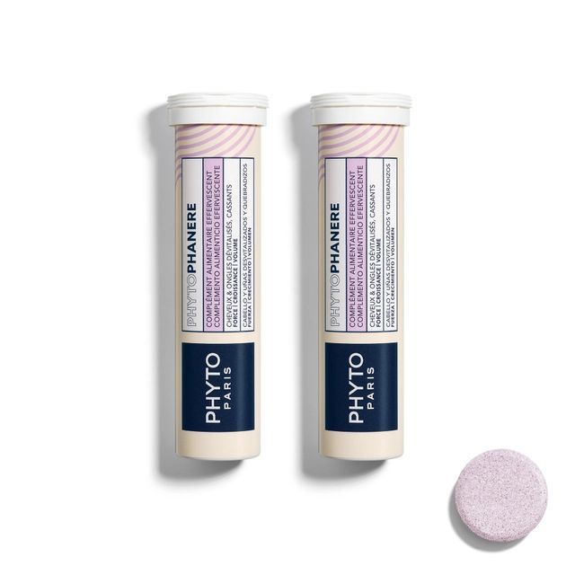 Phyto Phytophanere Efervescente Cabello y Uñas Fuerza, Crecimiento y Volumen 15 Comprimidos Efervescentes x 2