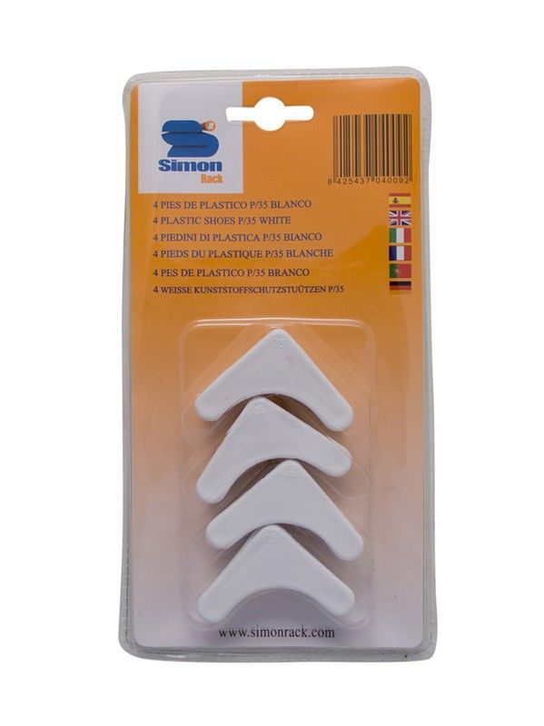 Pie Plast Estant Bl/4 P/35 Gri