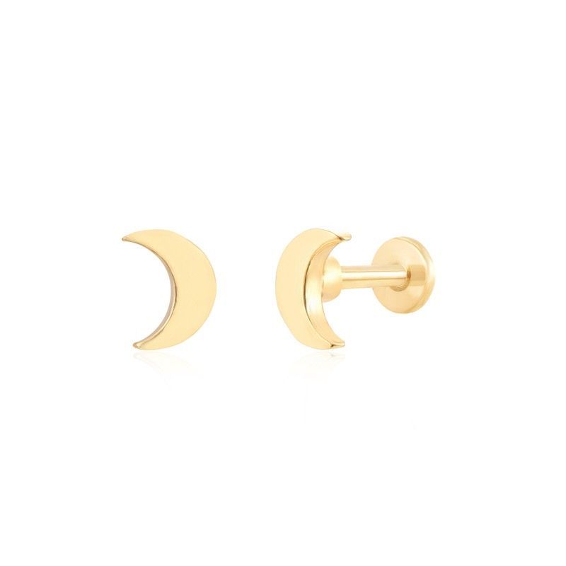 Piercing Acero Dorado 5mm PLA0005DO Luna