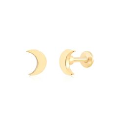 Piercing Acero Dorado 5mm PLA0005DO Luna