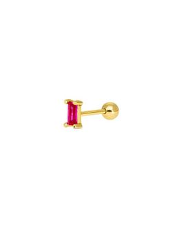 Piercing Marea Mujer Plata Circonita Fucia Oro 18kts D02010/AH Dorado
