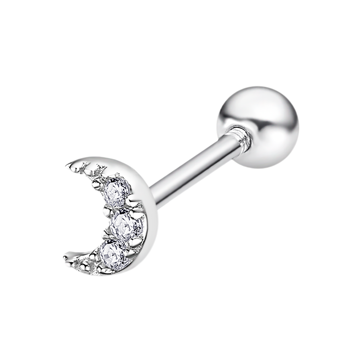 Piercing Plata Lotus LP3371-9/1 Luna Circonitas