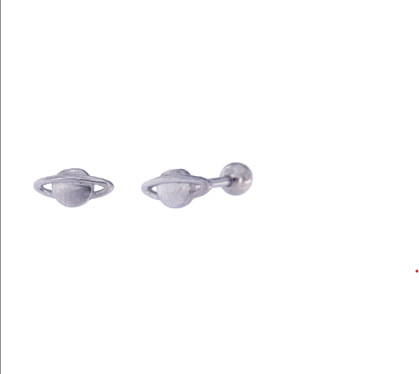 Piercing Plata Mujer PTR 17 Saturno