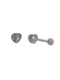 Piercing Plata Mujer PTR 42 Estrella Polar Circonitas