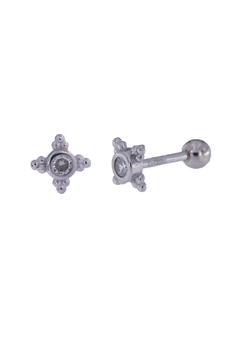 Piercing Plata Mujer PTR 44 Circonita