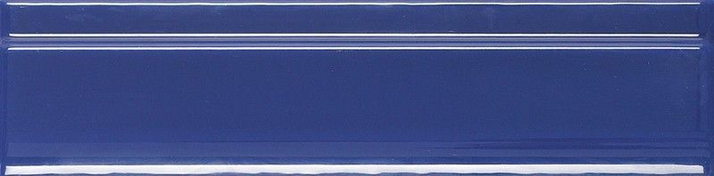 Pieza Moldura Plana Azul 5x20 Cerámicas Ribesalbes