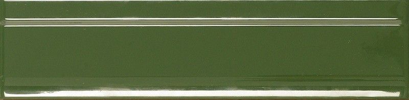 Pieza Moldura Plana Verde 5x20 Cerámicas Ribesalbes