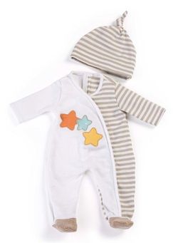 Pijama beige para muñeco 40 cm