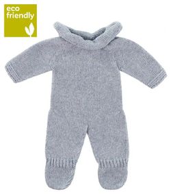 Pijama punto 32 cm azul gris