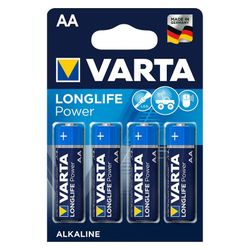 Pila alcalina VARTA Longlife Power Bl.4 Pilas Alc.Longlife Power  Lr06 Aa