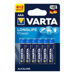 Pila alkalina lr-3 varta (blister 6 pilas 4+2)