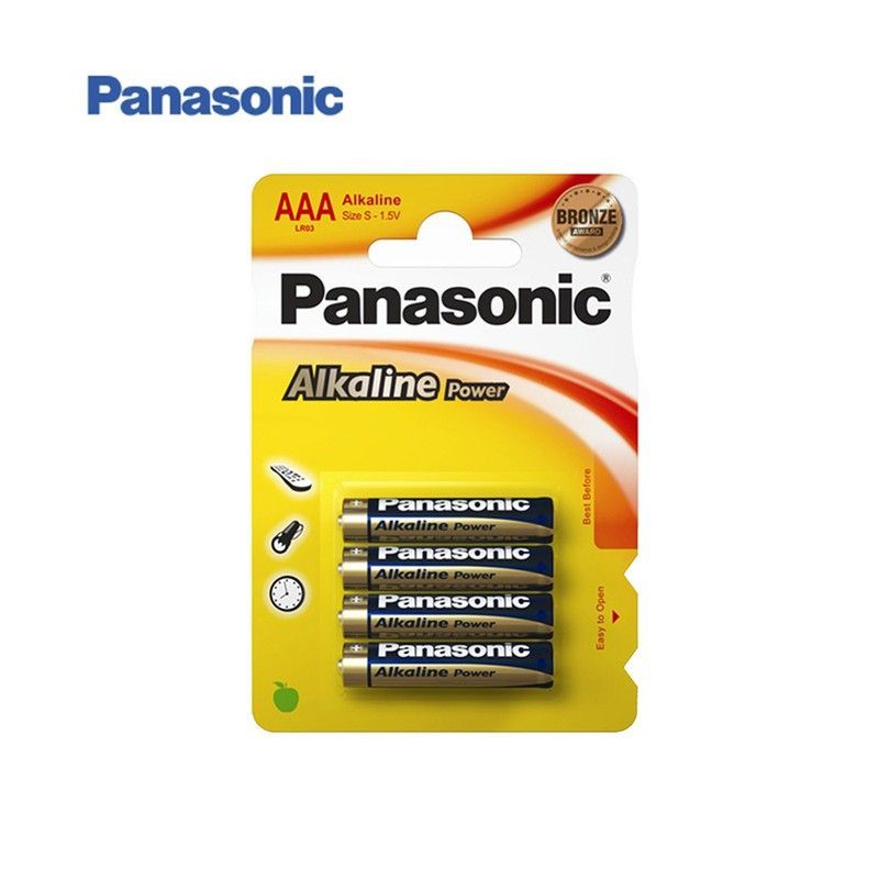 Pila alkalina panasonic bronze lr-03 (blister 4 pilas)