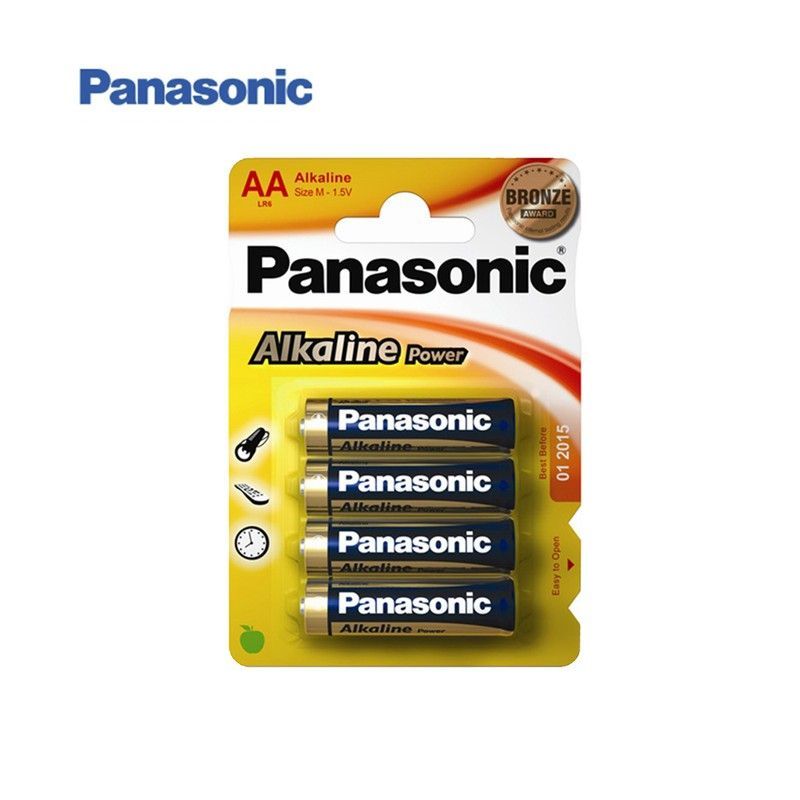 Pila alkalina panasonic bronze lr-6 (blister 4 pilas)