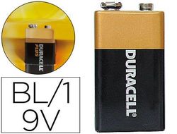 Pila Duracell Alcalina Plus 9 Volt Blister con 1 Pila