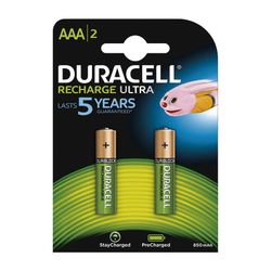 Pila recargable DURACELL. Bl.2 Pilas Recargables Lr03 Duracell