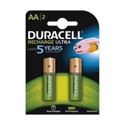 Pila recargable DURACELL. Bl.2 Pilas Recargables Lr06 Duracell