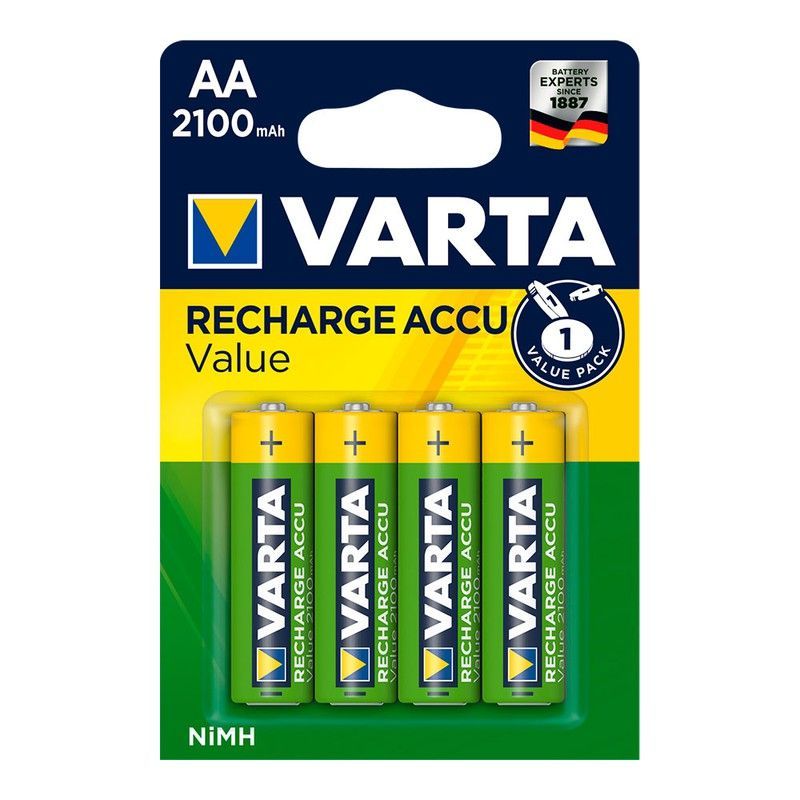 Pila varta recargable . Accu aa lr06 2100mah pack 4uni