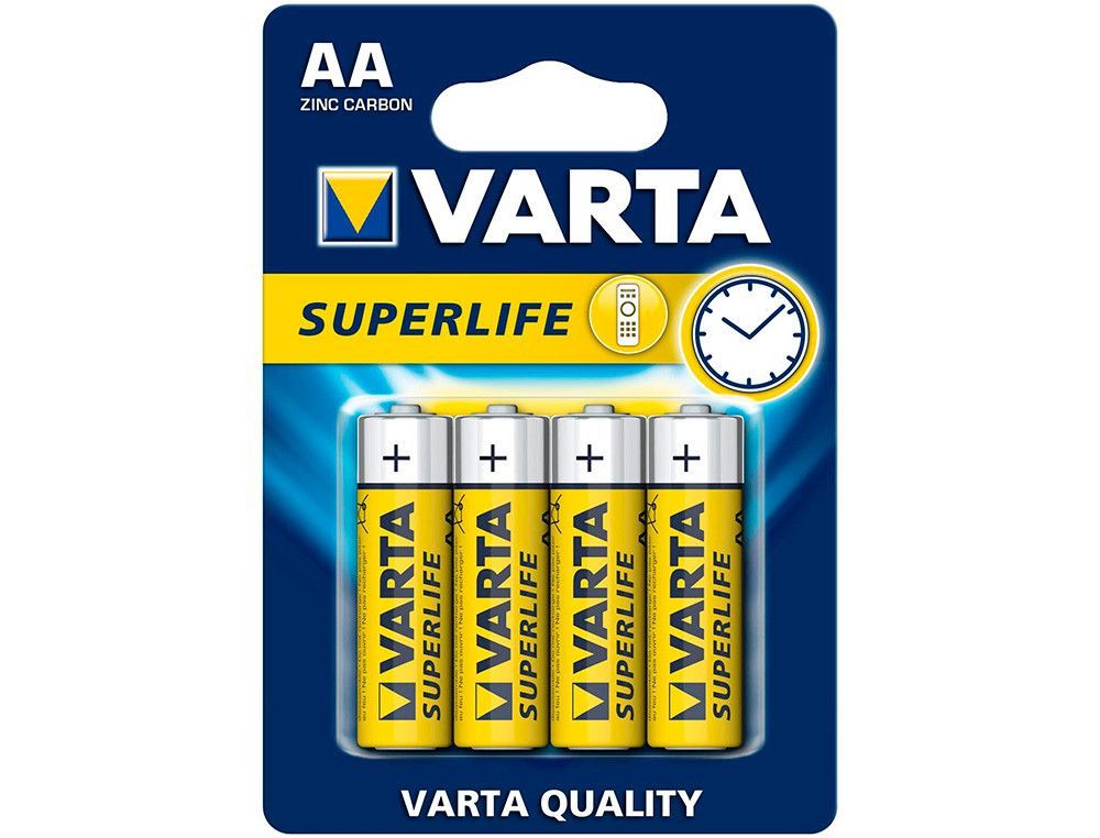 Pila varta salina superlife aa tipo r-06 blister de 4 unidades