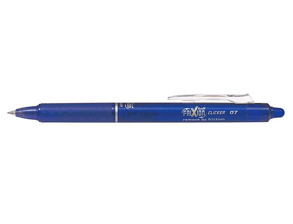 PILOT Bolígrafo tinta borrable Frixion Clicker azul trazo 0,4 mm NFCA