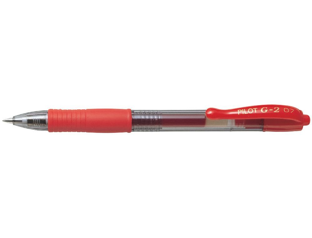 PILOT Roller G-2 Retráctil tinta Gel Rojo BL-G2-7-R