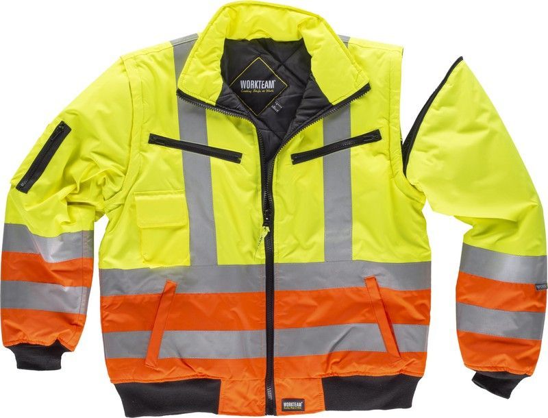 Piloto combinada alta visibilidad  Amarillo / Naranja