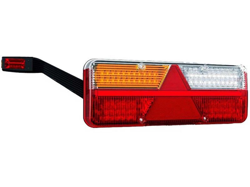 Piloto de bombillas izquierdo de 7 funciones con luz de matrícula y cuerno FT-500-1345 - Fristom