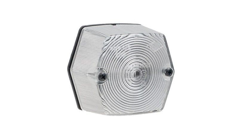 Piloto delantera luz galibo blanca sin catadioptrico base plana