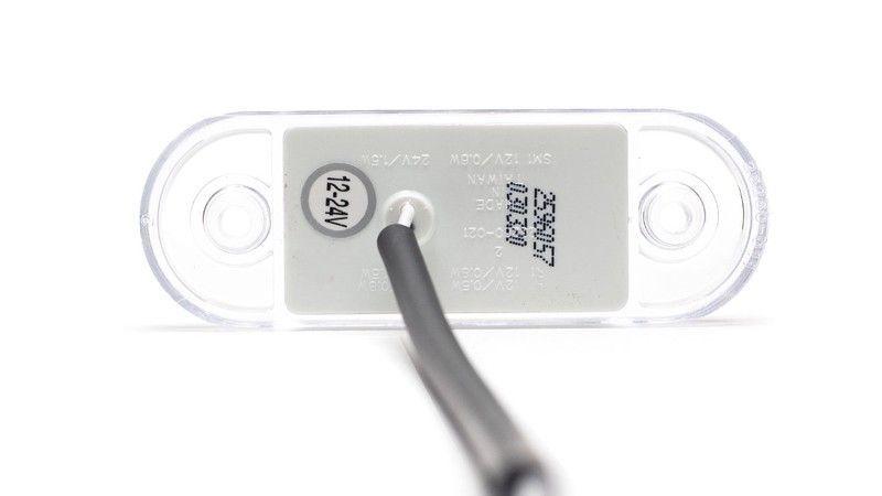 Piloto delantero extra plano galibo blanco Led 12/24 volts