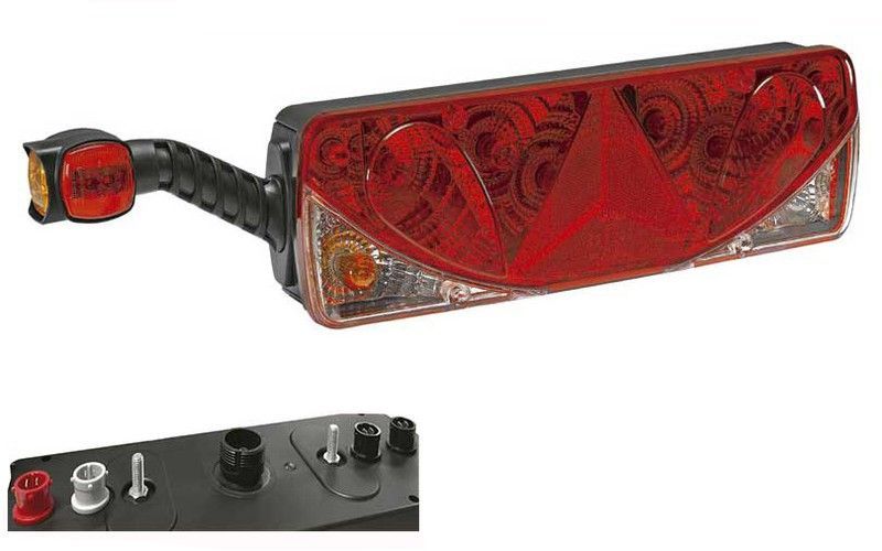 Piloto izquierdo con cuerno. Con 7 funciones + 4 auxiliares + retroalarma.