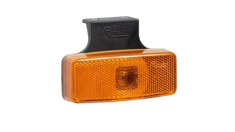 Piloto lateral balizamiento ambar soporte 90º Rinder