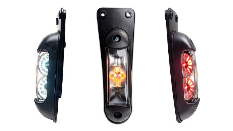 Piloto lateral trasero con soporte goma en Led Horpol (1 unidad)