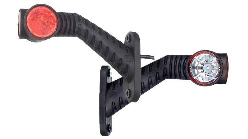 Piloto lateral trasero Led brazo 45° largo 175