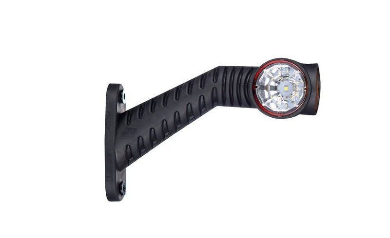 Piloto lateral trasero Led brazo 45° largo 175 con 1,5m cable y conector rápido Press and Ready