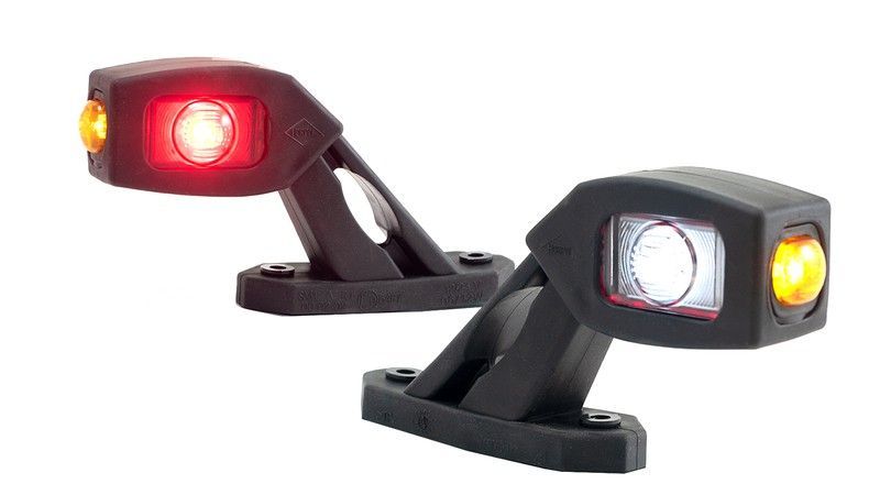Piloto lateral trasero Led brazo inclinado horizontal corto 162