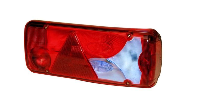 Piloto LC8T trailer azul derecho con luz matrícula