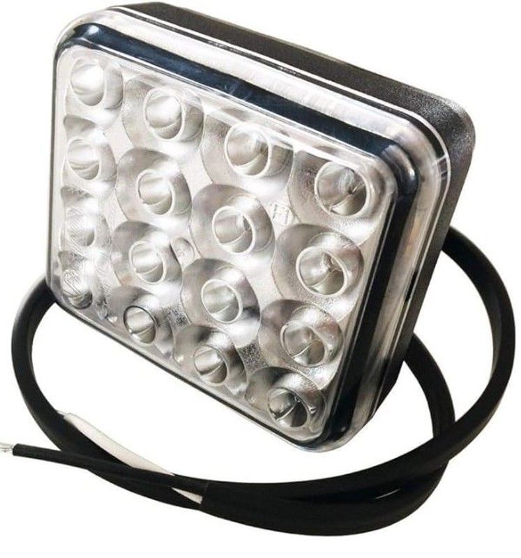 Piloto LED Trasero Blanco Marcha Atrás Con Cable 16 LEDs