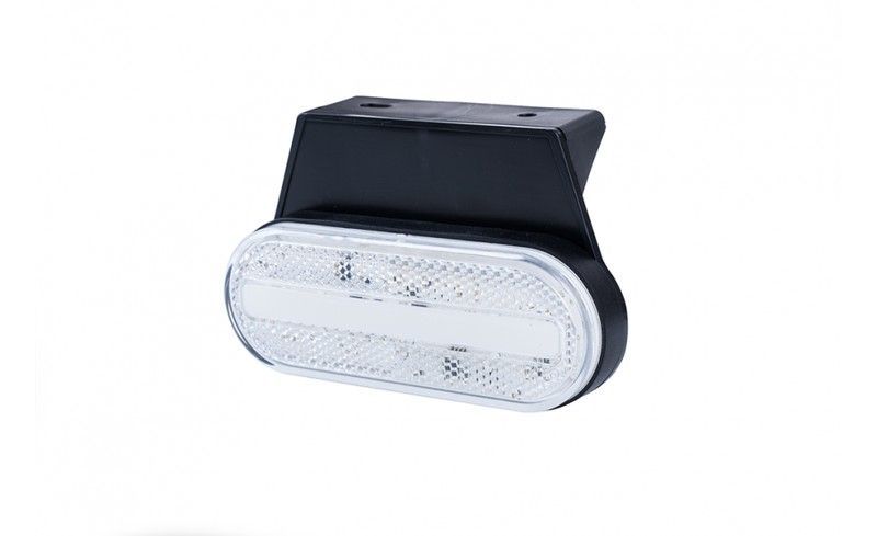 Piloto posición delantero blanco LED efecto Neón 12/24V con conector press&ready, soporte para colgar (opcional) y réflex