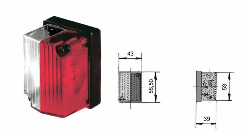 Piloto posición lateral trasera estilo Rinder