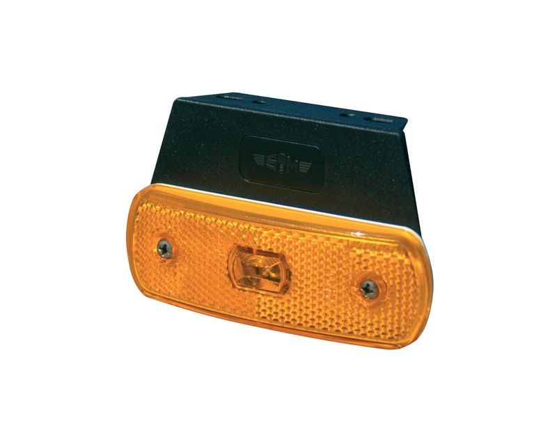 Piloto Posición Led Ámbar 12/24v Con Soporte Y Cable De 0,5m