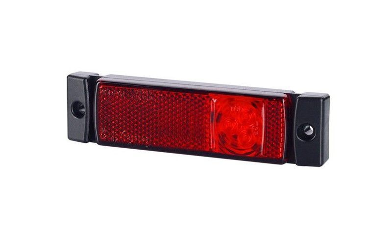 Piloto posición trasero rojo LED 12/24V con réflex