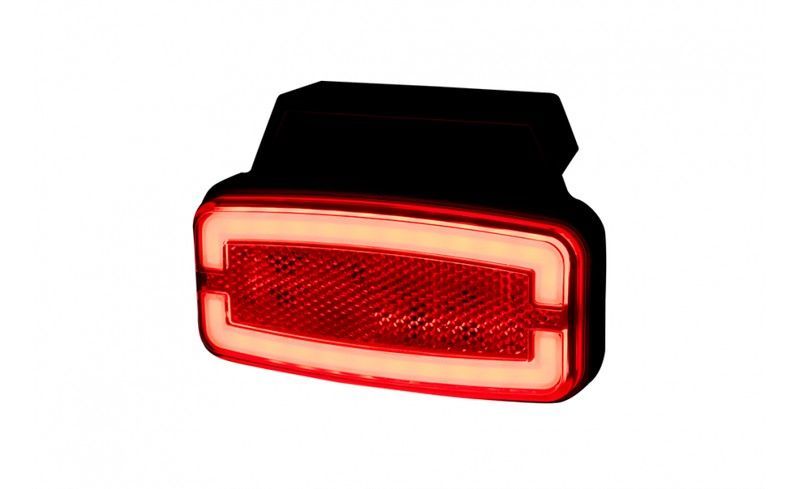 Piloto posición trasero rojo LED efecto Neón 12/24V con soporte (opcional) y réflex