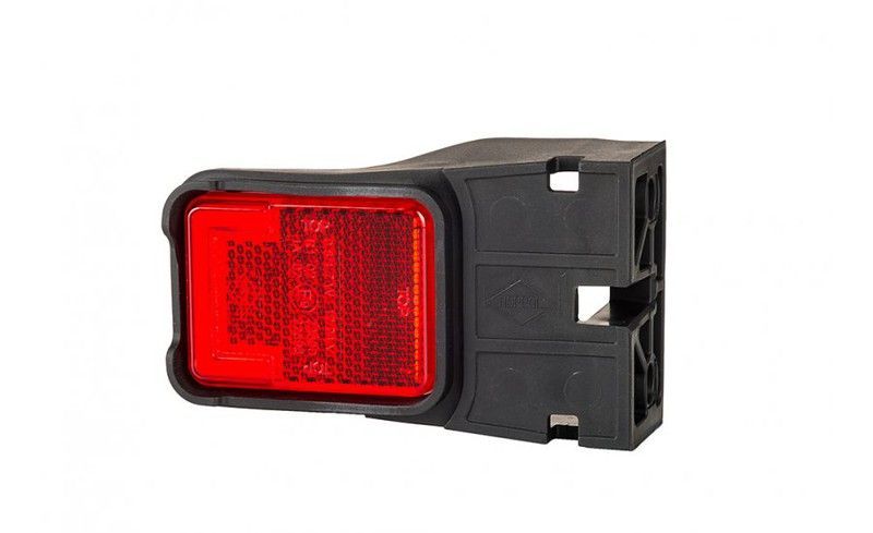 Piloto posición trasero rojo LED efecto Neón 12/24V con soporte y réflex
