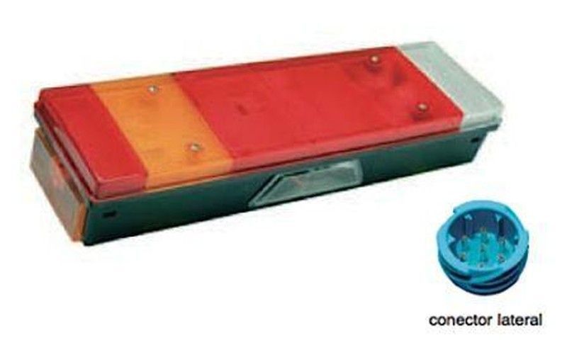 Piloto trasero conector lateral azul Renault