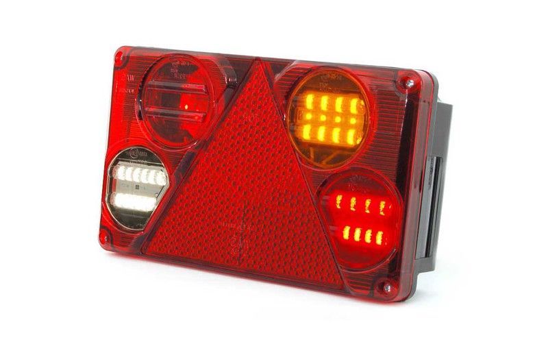 Piloto trasero LED multifunción derecho con marcha atrás 99-0395 - Was