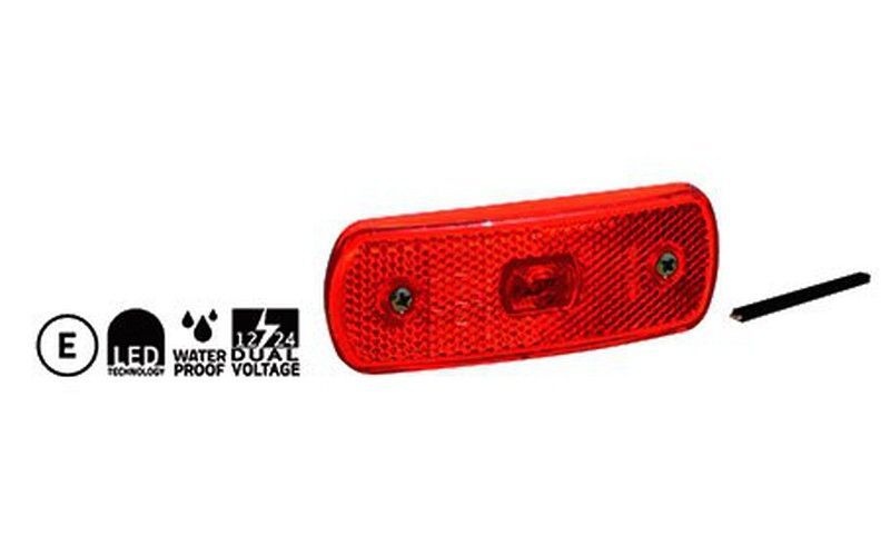 Piloto trasero posicion Led y catadioptrico rojo Sim 3157