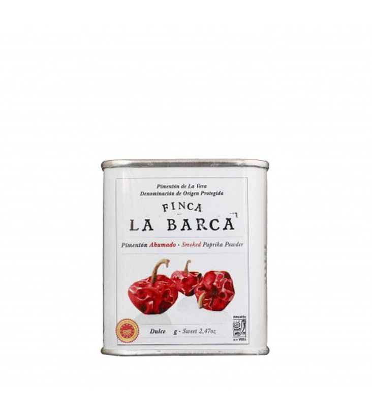 Pimentón de la vera ahumado dulce  finca la barca