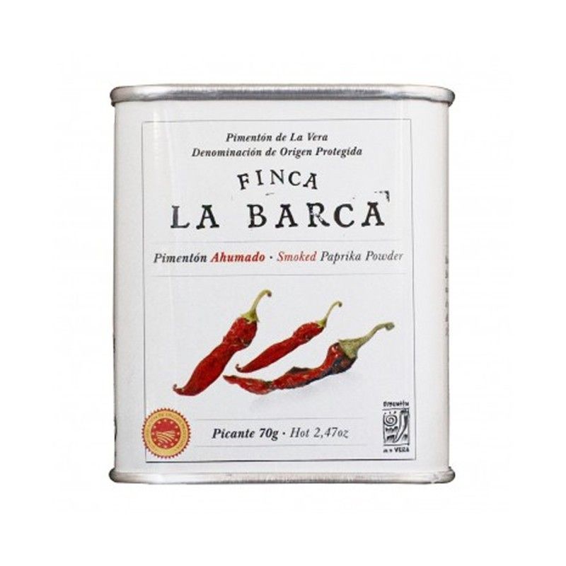 Pimentón de la vera ahumado picanten finca la barca