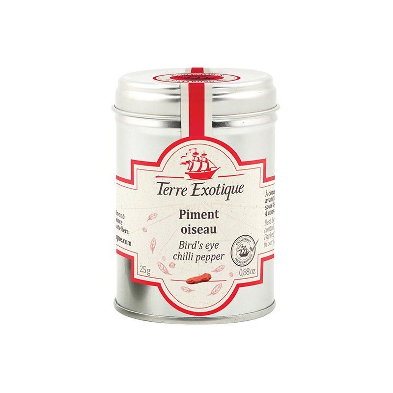 Pimiento ojo de pájaro o pili-pili 25 g Terre Exotique