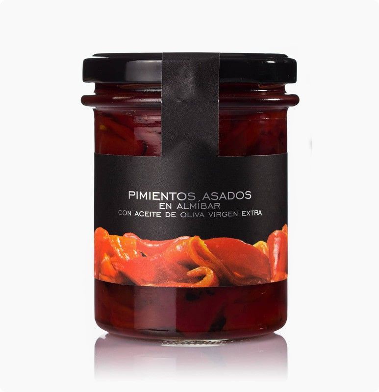 Pimientos asados en almíbar la chinata 220 grs