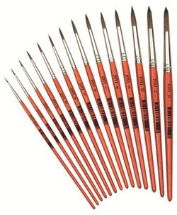 Pinceles de pelo de pony para acuarela jovi